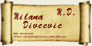 Milana Divčević vizit kartica